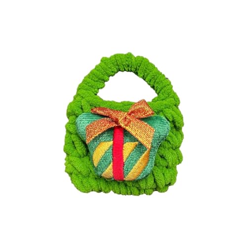 Niedliche Weihnachts-Gewebte Geldbörse, Plüsch-Weihnachtsmann-Schlüssel anhänger, Kopfhörer-Aufbewahrung Tasche von Generisch