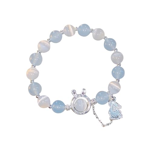 Niedliches Armband aus Glas für Jugendliche, Minderheitenmotiv, hohe Optik, Mädchen, Hand zu lang, Weihnachts-Halsketten für Frauen, Einheitsgröße, Glas, Kein edelstein von Generisch