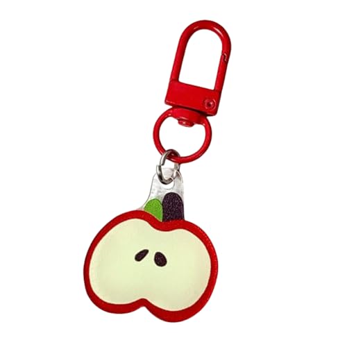 Niedliches Federmäppchen mit Apfel-Anhänger für Mädchen, Studenten, kariert, Schreibwaren-Organizer, großes Federmäppchen, a, Casual von Generisch