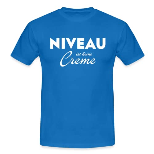 Niveau ist Keine Creme Parodie Männer T-Shirt royal Blue M von Generisch