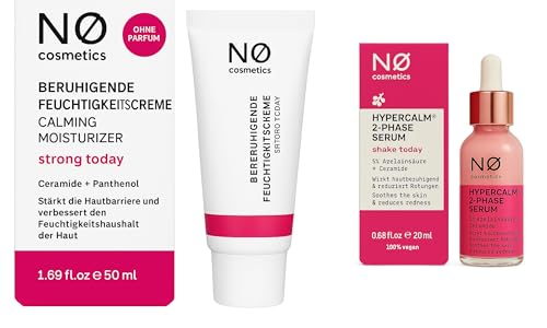 No Cosmetics Set: HyperSense Pink Power Cream Moisturizing Cream & HyperCalm® 2-Phase Serum — Perfect Care for Sensitive Skin + Purelife Sticker von Generisch