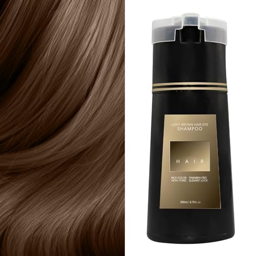 Nova Hair Dye Shampoo, Nova Hair Instant Dye Shampoo für Haar und Kopfhaut, Nova Mildes Haarfärbeshampoo, Nova Hair Color Shampoo Haarpflege für Männer und Frauen, Instant Coloring Shampoo (gold) von Generisch