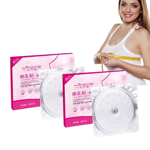 Nurbini 2024 Breast Pro – Plump Patch, Bustbloom Brustvergrößerungspflaster-Maske, Nurbini 2024 Brustvergrößerungspflaster, Bruststraffungs und Straffungspflaster, Geeignet Für Alle Frauen (2PC) von Generisch