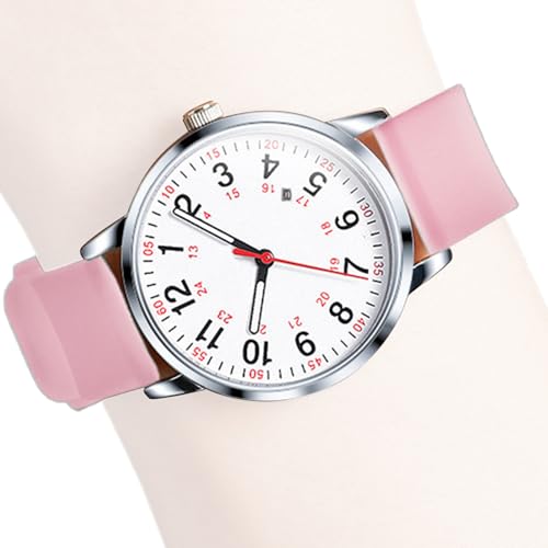 Nurse Watch, Waterproof Analog Timepiece with Silicone Strap, Easy-Read Dial and Second Hand, Casual 24-Hour Sport Wristwatch for Medical Professionals, Women, and Men Nurse Watch, Waterproof Analog Timepiece with Silicone Strap, Easy-Read Dial and Second Hand, Casual 24-Hour Sport Wristwatch for Medical Professionals, Women, and Men von Generisch