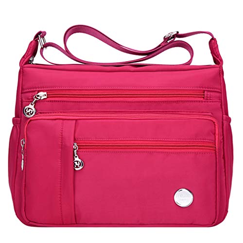 Nylon-Umhängetasche, einzelne Nylon-Umhängetasche, modische Kuriertasche, hot pink, Large Nylon-Umhängetasche, einzelne Nylon-Umhängetasche, modische Kuriertasche, hot pink, Large von Generisch