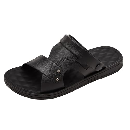 Offene Zehensandalen für Herren, Wanderschuhe, weiche Polsterung, leicht, Sport, Outdoor, Sommer, Urlaub, Strand, Wandern, Bootfahren, Schwarz , 8.5 UK 3X-Narrow Offene Zehensandalen für Herren, Wanderschuhe, weiche Polsterung, leicht, Sport, Outdoor, Sommer, Urlaub, Strand, Wandern, Bootfahren, Schwarz , 8.5 UK 3X-Narrow von Generisch