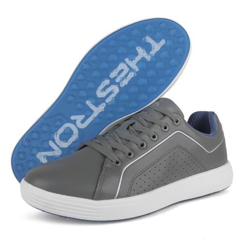 Ohne Nägel Golfschuhe Außenbereich Trainingsschuhe Verschleißbeständigkeit Rutschschutz Sportschuhe (Grau,40) von Generisch