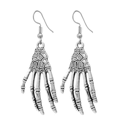 Ohrringe Damen Gold Halloween Ohrringe Persönlichkeit Fledermaus Kürbis Form Tropfen Baumeln Stud Ohrring Weibliche Lustige Stil Schmuck Ohrring Set Silber 925 (Navy, One Size) von Generisch