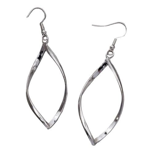 Ohrringe Verschiedene Größen Alloy Bilinear Tassel Earrings Threaded Dripping Earrings Are Suitable For Female Teenagers Christmas Beauty Incarnation Kinder Ohrringe Mädchen (Silver, One Size) von Generisch