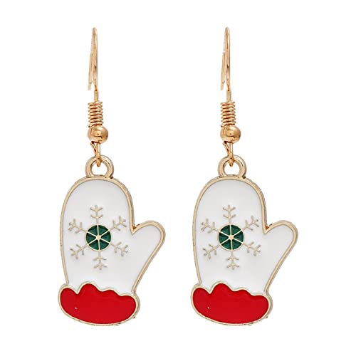 Ohrringe Weihnachts Accessoires Weihnachten kreative Urlaub Party Ohrringe Schmuck Creolen Frauen Weihnachtsbaum Ohrstecker (AH, One Size) von Generisch