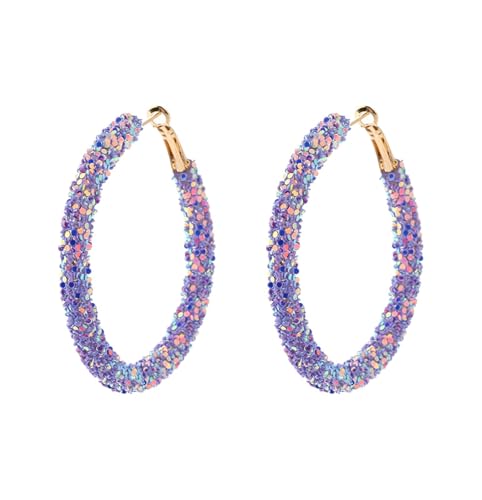 Ohrringe glänzende Creolen für Damen, Accessoires, Schmuck für Hemd, 2025, Damenohrringe, Einheitsgröße, Metall, Kein Edelstein Ohrringe glänzende Creolen für Damen, Accessoires, Schmuck für Hemd, 2025, Damenohrringe, Einheitsgröße, Metall, Kein Edelstein von Generisch