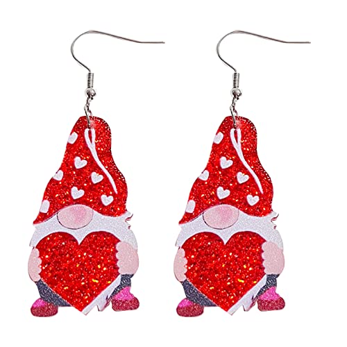 Ohrstecker Glitzer Liebe Umschlag Text Liebe Glänzend Ohrring Mädchen Ohrring Glitzer Acryl Tier Spaß Niedlich Ohrringe Zwerg Künstlerische Ohrringe, Einheitsgröße, Acryl, Kein Edelstein von Generisch