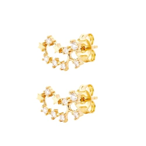 Ohrstecker Schütze Aus 925Er Sterlingsilber für Damen, 12 Sternbilder, Sternzeichen Ohrringe mit Zirkonia, Schmuck, Geschenke für Frauen, Mädchen, Töchter von Generisch