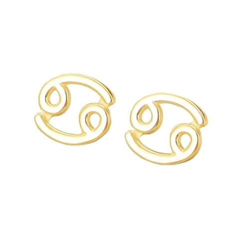 Ohrstecker Sternzeichen Krebs (22. Juni – 22. Juli) Aus 925Er Sterlingsilber, Vergoldet – Sternbild Horoskop, Himmlischer Astrologieschmuck – Geschenk für Damen und Herren von Generisch