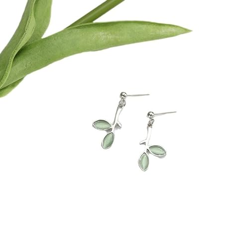 Ohrstecker aus 925er-Sterlingsilber, Blatt-Design von Generisch