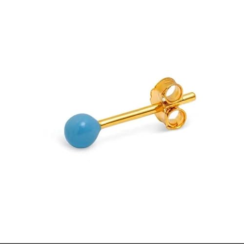 Ohrstecker aus 925er-Sterlingsilber, Lilien-Design, Ringelblumengelb von Generisch