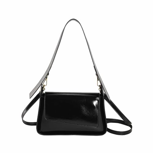 One Umhängetasche Abendtasche Damen Geldbörse Tasche Tote Handtasche Helles Leder Party Tasche Niedlich Crossbody Taschen Clutch Geldbörsen Herren Umhängetasche, Schwarz , Einheitsgröße von Generisch