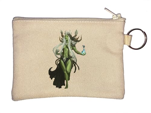 Orc Shaman Pin Up Girl Schlüsselanhänger Münzbörse Beige von Generisch