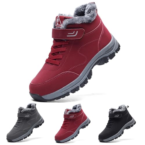 Orthoboots Ergonomische Winterstiefel, Orthoboots für Damen mit Fußgewölbeunterstützung Herren, Rotwein, 38.5 EU Orthoboots Ergonomische Winterstiefel, Orthoboots für Damen mit Fußgewölbeunterstützung Herren, Rotwein, 38.5 EU von Generisch
