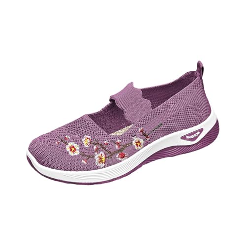 OrthopäDische Schuhe Damen Walkingschuhe Freizeitschuhe - Damen Leicht Slip On Vermascht Atmungsaktive Sportschuhe Laufschuhe - Bequeme Outdoor Sommerschuhe Turnschuhe Fitnessschuhe Für Frauen von Generisch