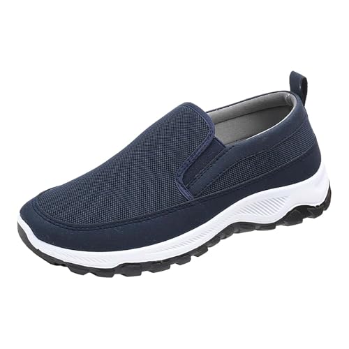 OrthopäDische Schuhe Herren Slipper Weit Sneaker Slip On Schuhe Mit FußGewöLbestüTze Atmungsaktiv Leichte Wanderschuhe Ohne SchnüRsenkel Walkingschuhe Outdoor Freizeitschuhe Rutschfeste Sportschuhe von Generisch