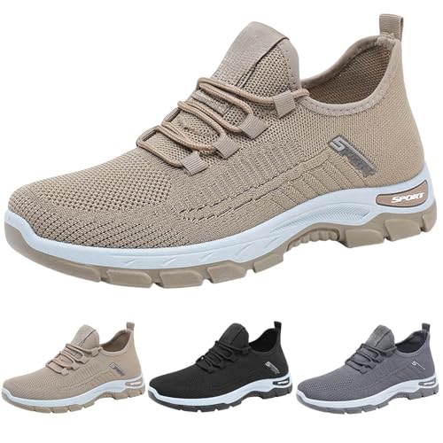 OrthopäDische Schuhe Herren Sommer Sportschuhe - Atmungsaktiv Slip On Laufschuhe Turnschuhe - Tennis Fitness Jogging Freizeitschuhe Leicht Bequeme Trainingsschuhe StraßEnlaufschuhe Running Shoes von Generisch
