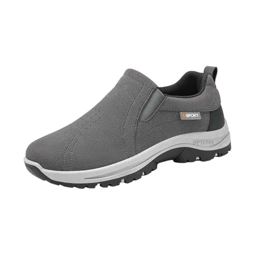 OrthopäDische Schuhe Sneaker Herren Slip On Wanderschuhe Fitness Joggingschuhe Outdoor Trekkingschuhe Sportschuhe Bequeme Turnschuhe Rutschfest Walkingschuhe Leichte Laufschuhe Schlupfschuhe von Generisch