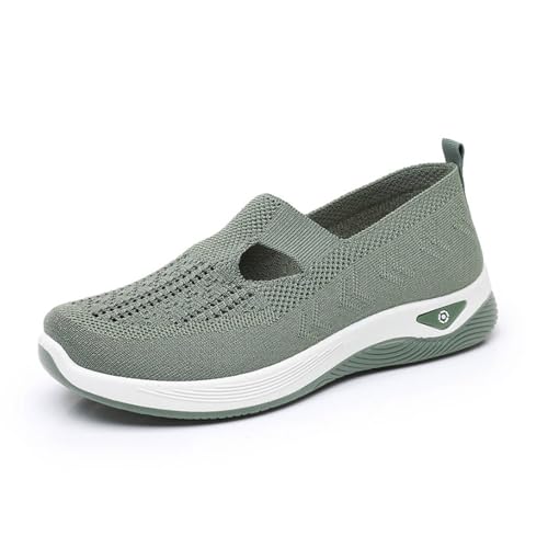 Orthopädische Damenschuhe Wanderschuhe Leichte H-Typ Mesh-Schuhe Slip-On Sommer Schlupfschuhe Atmungsaktive Memory Foam Bequeme Outdoor Sportschuhe Weich Sommerschuhe Green 43 Orthopädische Damenschuhe Wanderschuhe Leichte H-Typ Mesh-Schuhe Slip-On Sommer Schlupfschuhe Atmungsaktive Memory Foam Bequeme Outdoor Sportschuhe Weich Sommerschuhe Green 43 von Generisch