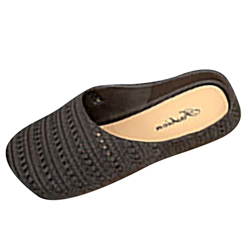 Orthopädische Hausschuh Damen, Clogs Damen Mit Weiches Fußbett Atmungsaktive Gartenschuhe Vorne Geschlossen Pantoletten Halbsandalen Hinten Offen Sommer Schuhe Weichen Sohlen Sandaletten Strandschuhe von Generisch