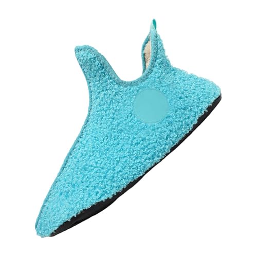 Orthopädische Hausschuhe für Damen, Hausschuhe, Größe 38, mit Verschluss, prall mit Fleece gefüttert, rutschfeste Sliders, blau, 39 EU von Generisch