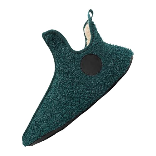 Orthopädische Hausschuhe für Damen, Hausschuhe, Größe 38, mit Verschluss, prall mit Fleece gefüttert, rutschfeste Sliders, grün, 39 EU von Generisch