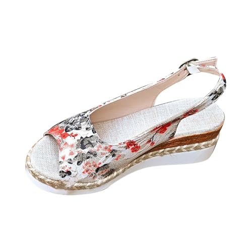 Orthopädische Plateau Sandalen Damen Peep Toe Flache Sandalette Plattform Schlappen Freizeit Strand Schuhe Casual Ankle Elastic Hausschuhe Geflochtene Flip Flops Rutschfest Leicht Wanderschuhe Orthopädische Plateau Sandalen Damen Peep Toe Flache Sandalette Plattform Schlappen Freizeit Strand Schuhe Casual Ankle Elastic Hausschuhe Geflochtene Flip Flops Rutschfest Leicht Wanderschuhe von Generisch