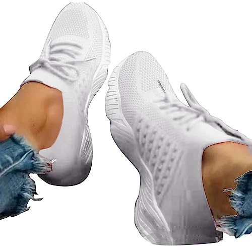 Orthopädische Schuhe Damen, Turnschuhe Damen Sneaker Mesh Cushion Fitnessschuhe Gym Dicke Sohle Laufschuhe Trail Running Trekkingschuhe Bequeme Leicht Sportschuhe Große Größe Walkingschuhe 1 von Generisch