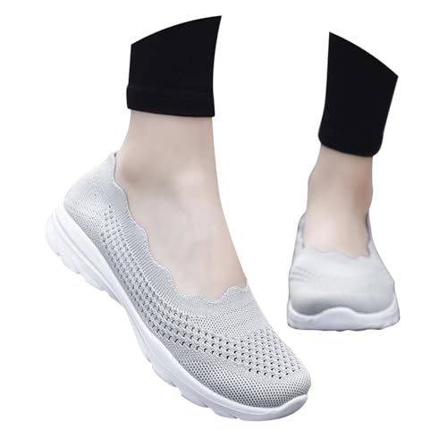 Orthopädische Schuhe Damen Ballerina Flache Schuhe Tanzschuhe Walkingschuhe Atmungsaktiv Einzelschuhe Senioren Outdoorschuhe Slip on Sommerschuhe Halbschuhe Bequem Damenschuhe Freizeitschuhe von Generisch