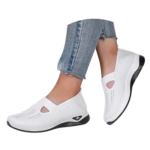 Diabetiker Schuhe Damen Bequeme Sommer Sneaker Leichte Atmungsaktive Orthopädische Schuhe Lässige Laufschuhe Walkingschuhe Breite Füße Slide Shoes Gesundheitsschuh Mesh Trainer von Generisch