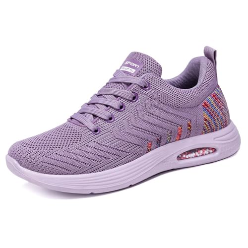 Orthopädische Schuhe Damen Frauen Anti-Rutsch-Schuhe Mom Schuhe Damen Laufschuhe Schnürer Leichtgewicht Luftkissen Trainer Casual Weit Zehenschuhe Studenten Wanderschuhe von Generisch