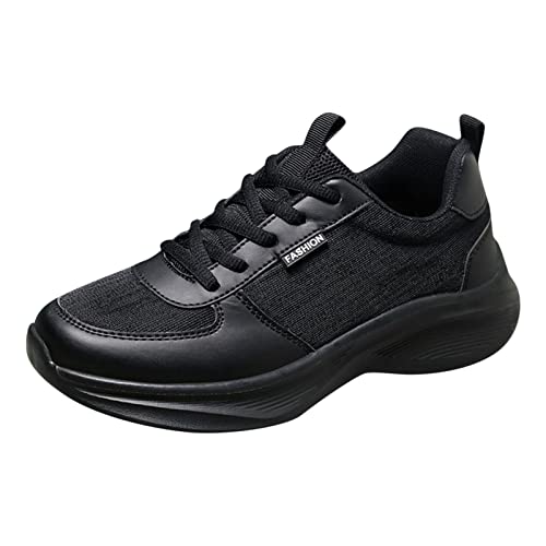 Orthopädische Schuhe Damen Mesh Atmungsaktive Turnschuhe Flache Unterseite rutschfeste Schnürhalbschuhe Leichtgewichts Laufschuhe Freizeit Wanderschuhe Plateau Outdoorschuhe Komfortable Sneaker von Generisch