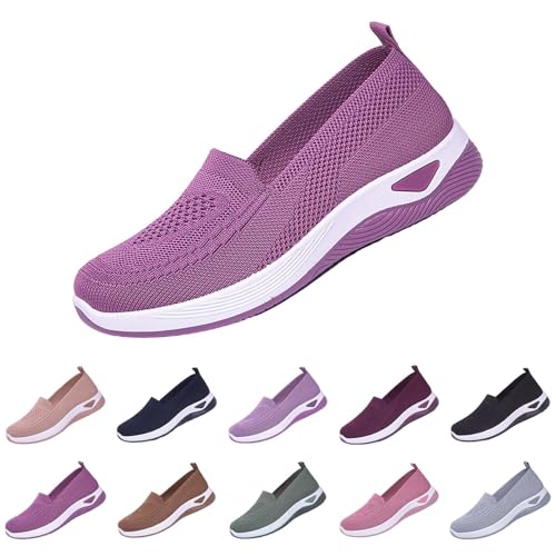 Orthopädische Schuhe Damen Ortho Soft : Sport Sandalen Damen Sommer Rutschfest Flache Loafers Strandsandalen Mesh Mokassins Leicht Atmungsaktive Turnschuhe Sportschuhe Walkingschuhe Sneaker Schuhe von Generisch