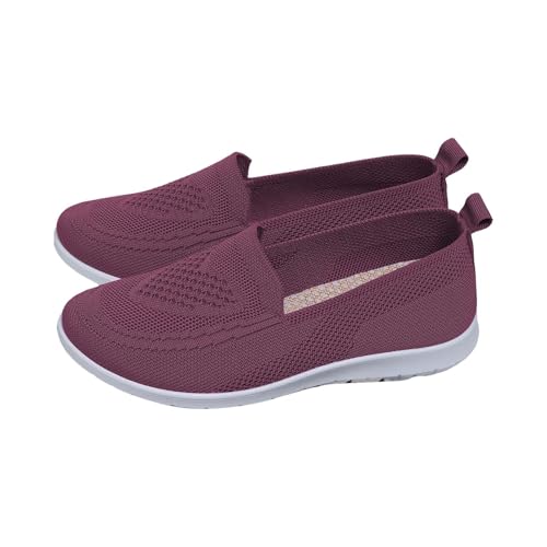 Orthopädische Schuhe Damen Slip On Sneakers Damen Freizeitschuhe Sommer Wanderschuhe Walkingschuhe Trekkingschuhe Sportschuhe Laufschuhe Joggingschuhe Trainingsschuhe Atmungsaktiv Bequeme Leichte von Generisch