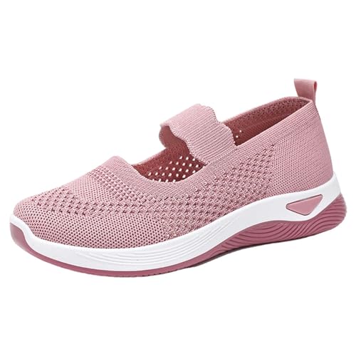 Orthopädische Schuhe Damen Sneaker, Hausschuhe Damen Pantoletten Geschlossen Leicht Atmungsaktiv Walkingschuhe Halbschuhe Sneakers rutschfest Sportschuhe Slip On Wanderschuhe Sportlich von Generisch