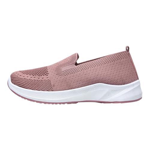 Orthopädische Schuhe Damen Sommer Diabetiker Schuhe Slip on Sneaker Frauen Atmungsaktive Mesh Turnschuhe Leicht Laufschuhe Sportschuhe Bequeme Outdoorschuhe Walkingschuhe mit Arch Support von Generisch