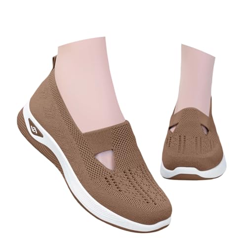 Orthopädische Schuhe Damen Sommer Sneaker Diabetiker Gesundheitsschuhe Leichte Sommerschuhe Bequeme Sportschuhe Atmungsaktive Slipper Damenschuhe Weite H von Generisch