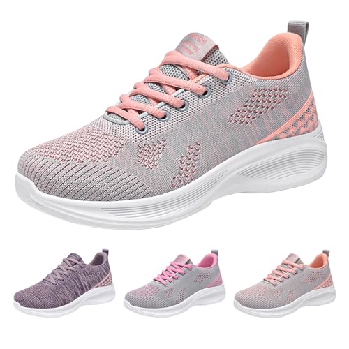 Orthopädische Schuhe Damen Turnschuhe - Damen Running Outdoor Laufschuhe Low Top Sportschuhe Slip On Sneaker Leichte Atmungsaktive Sommerschuhe Mesh Sportschuhe Bequem Damenschuhe von Generisch