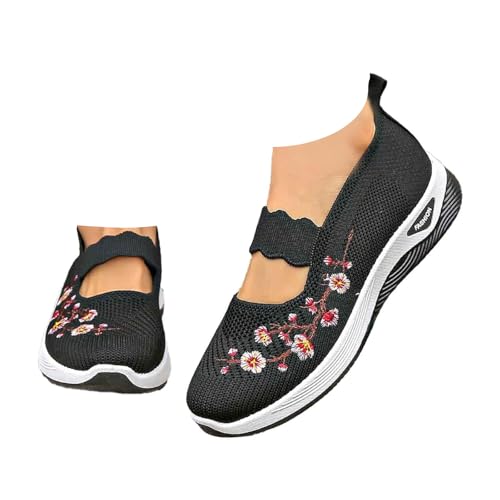 Orthopädische Schuhe Damen Weite H Krankenschwester Sommerschuhe Sommer Leicht Walkingschuhe Bequem Sneaker Atmungsaktives Vermascht Memory Schaum Sandalen Frauen Sneaker Damen Diabetiker Schuhe von Generisch
