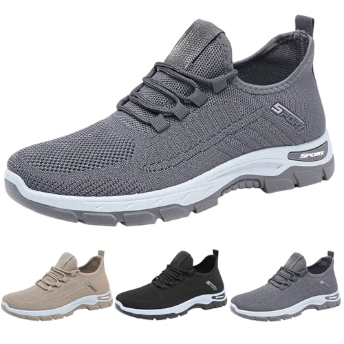 Orthopädische Schuhe Herren Sneaker, Walking Schuhe Herren Breite Füße Fahrradschuhe Outdoor Wanderschuhe Walking Turnschuhe Rutschfeste Herrenschuhe Mesh Atmungsaktiv Freizeitschuhe Bequeme Sneaker von Generisch