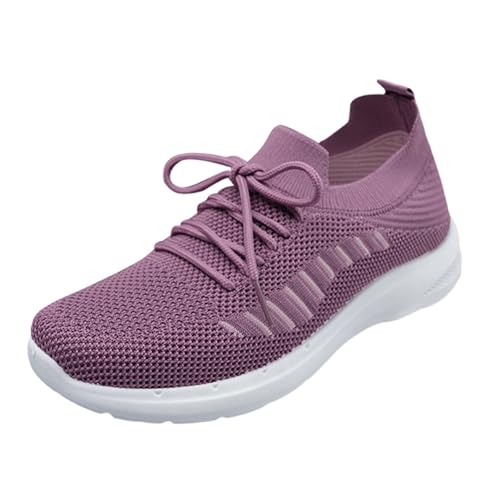 Orthopädische Sneaker Extra Weit Flach Schuhe Mesh Atmungsaktive Schnürschuh Leichte Straßenlaufschuhe mit Luftpolster Workout Tennisschuhe Bequeme Walkingschuhe Outdoor Wanderschuhe von Generisch