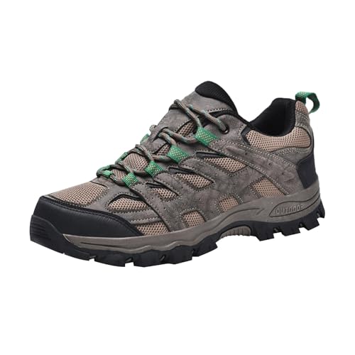 Orthopädische Wanderschuhe Herren mit Plateausohle Breite Turnschuhe Bequeme Laufschuhe Leichte Trekkingschuhe Freizeitschuhe Rutschfeste Sportschuhe Atmungsaktive Walkingschuhe Outdoorschuhe von Generisch