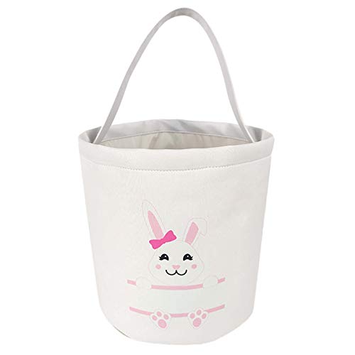 Osterkorb Urlaub Hase gedruckt Leinwand Geschenk Tragetasche Süßigkeiten Tasche Häschen Eier Tote Bag Kreatives Zuhause Kind Festival Party Geschenk Nützlich von Generisch