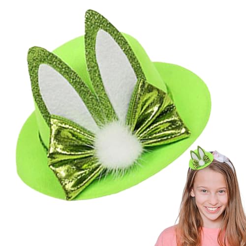 Ostern Haarschleife Clips,Osterhase Haarspange,Haarspangen mit Hasenohren, Zylinderhut, Haarschmuck | Osterdekoration, Partyzubehör für Osterpartys, Kinder, Erwachsene, Kinder und Mädchen von Generisch