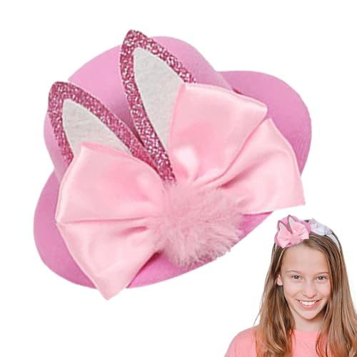 Ostern Haarschleife Clips,Osterhase Haarspange,Hasenohren Zylinder Haarspangen Haarspangen | Partyzubehör Osterdekoration für Kinder Erwachsene Kinder Mädchen von Generisch